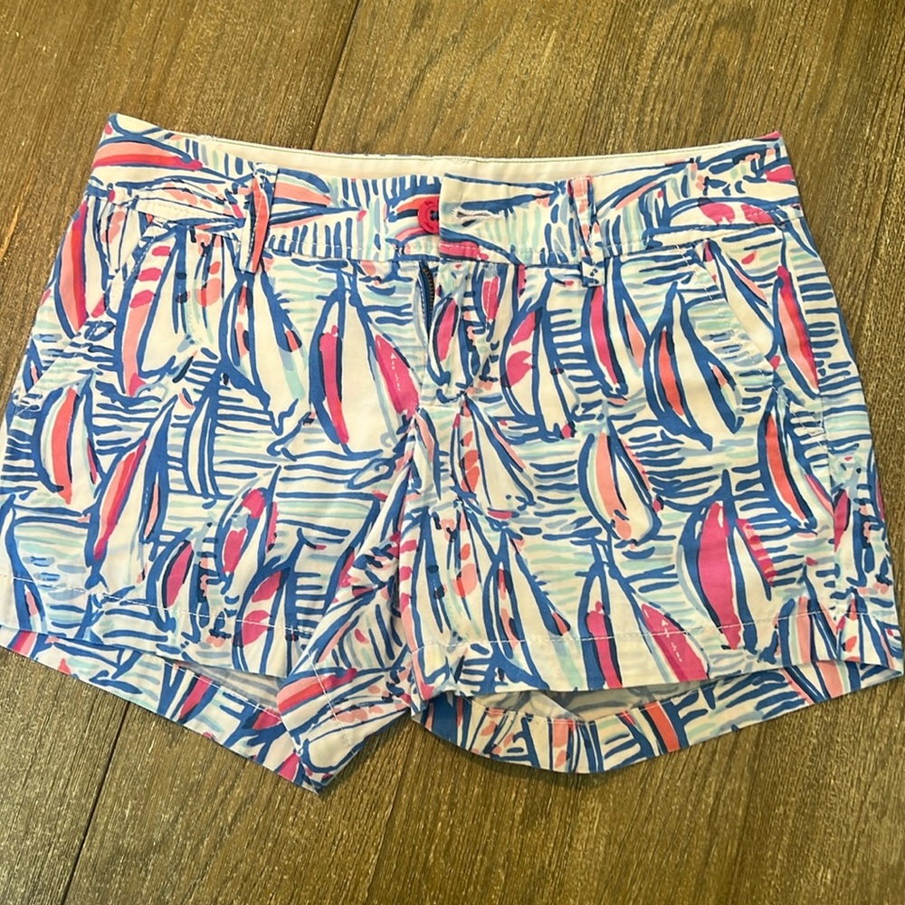 Lilly Pulitzer Callahan Sail Boat Shorts size 2
